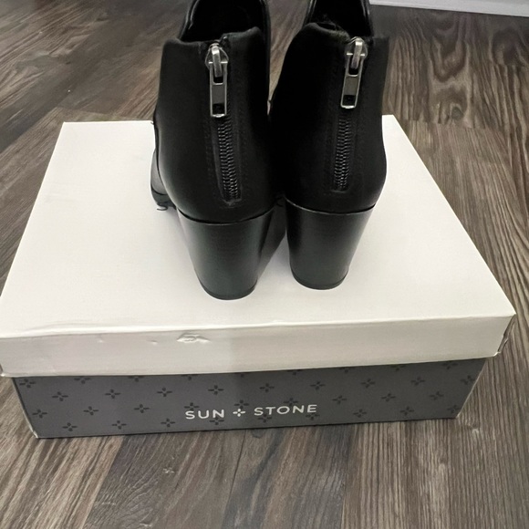Sun + Stone Black Booties - Picture 4 of 5